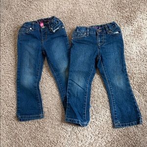 3T girls children’s place jeans (2 pairs)